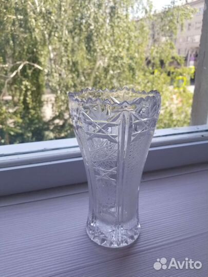 Хрустальная ваза для цветов, СССР, 70-80е гг. XX в