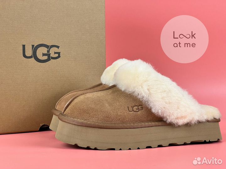 Угги женские тапочки Ugg Slippers Scuffette Platfo