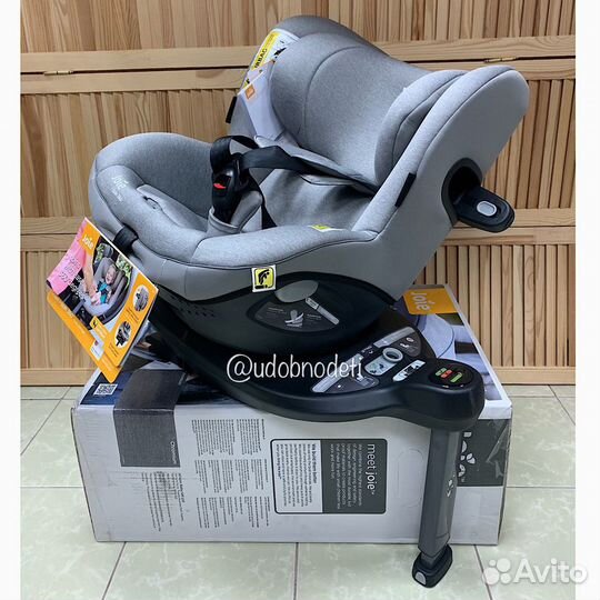 Joie I-spin360 поворотное, adac, gray flannel