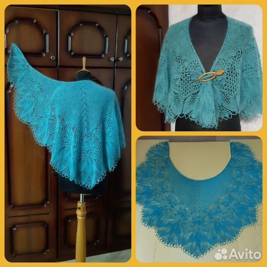 Шаль ручной работы