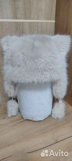 Шапка с ушками женская