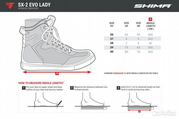 Мотокроссовки shima SX-2 EVO lady серые (37)