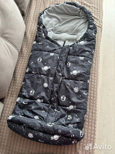 Зимний конверт с муфтой