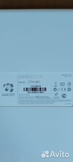 Графический планшет Bamboo Fun Pen & Touch новый