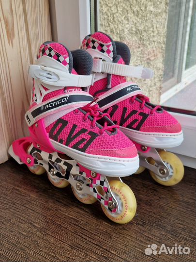 Ролики детские раздвижные и шлем