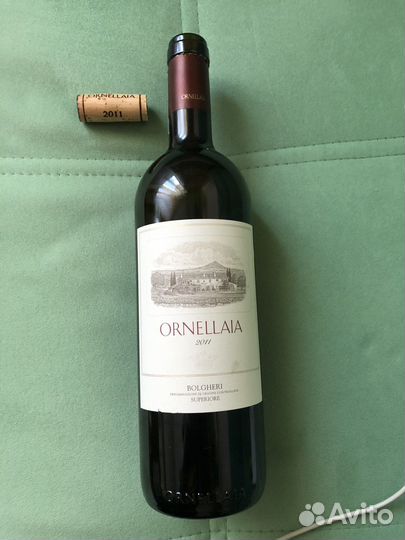 Бутылка от вина Ornellaia 2011