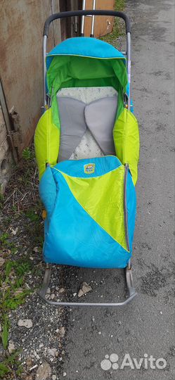 Детские санки с колесами