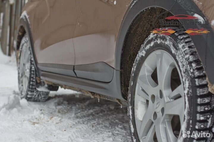 Молдинги на двери (абс) Лада Xray