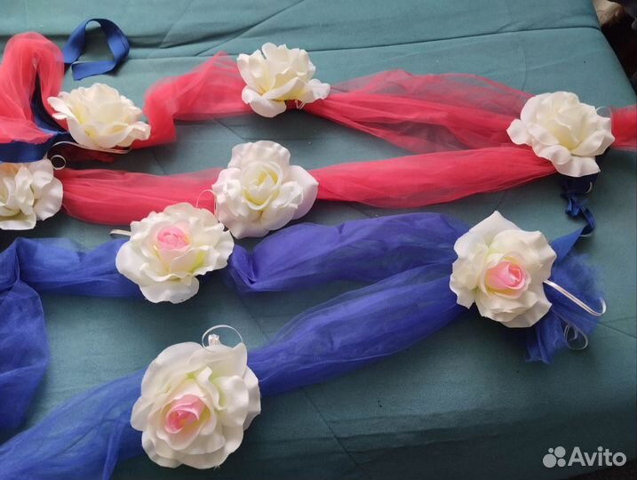 Свадебные ленты на машину