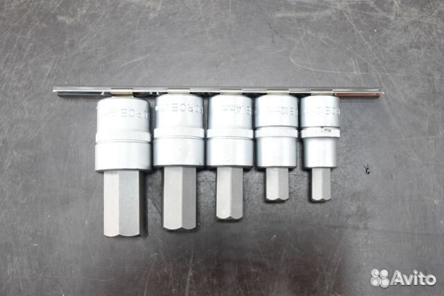 Набор бит-головок 6-гранных. на планке 5пр. force