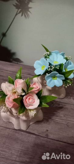 Гипсовое кашпо