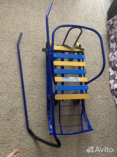 Детские санки на колесах