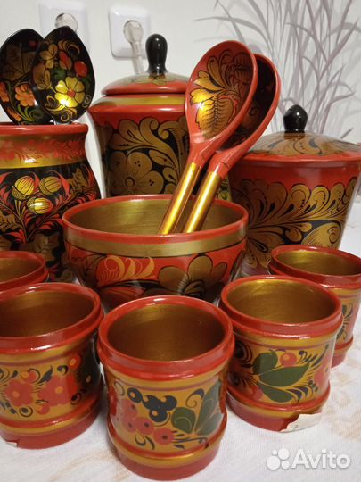 Набор золотой хохломы