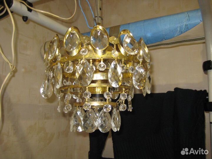 Люстра Чехия хрусталь СССР
