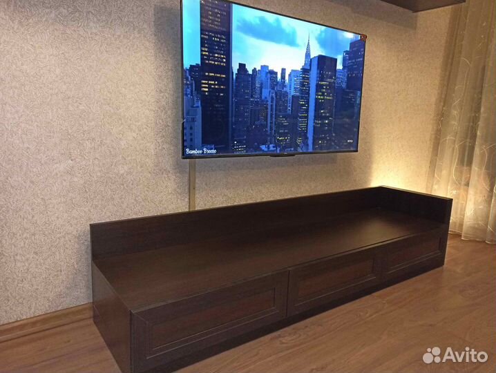 Тумба под телевизор и аппаратуру Лазурит Аталия