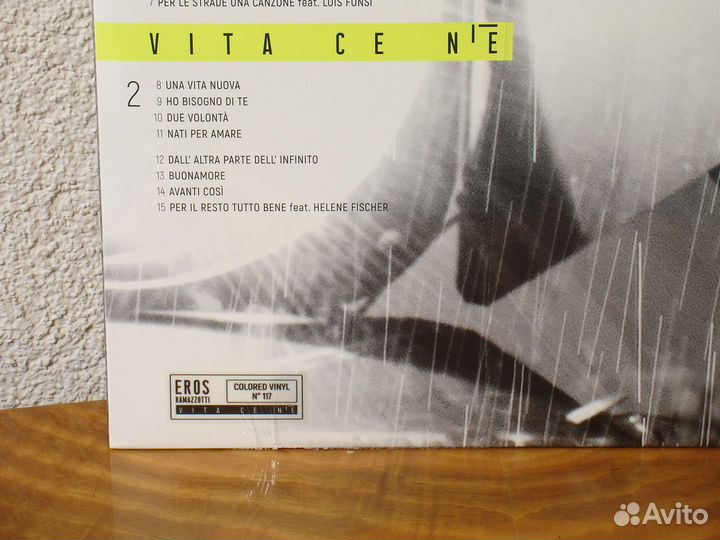 Eros Ramazzotti Vita Ce N'è 2LP SS Limited