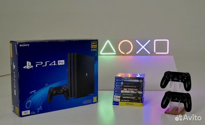 Sony Ps4 Pro 700+ Игр / 2 геймпада / Доставка