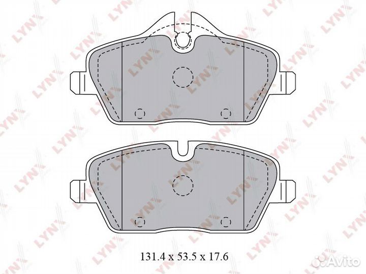 Колодки тормозные дисковые перед