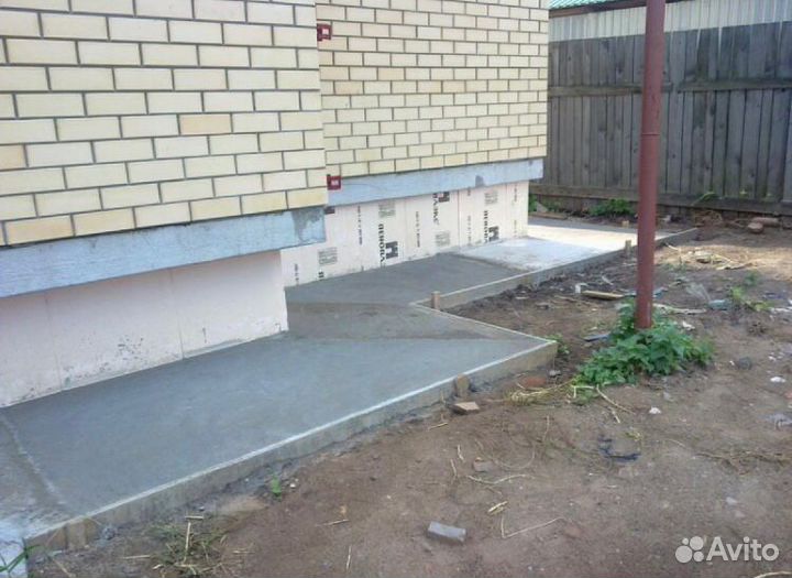 Отмостки вокруг дома дорожки для авто пристройки