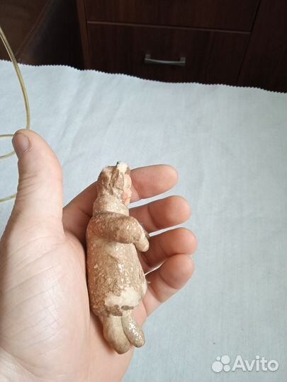 Ёлочная игрушка девочка ватная СССР