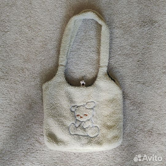 Cумка шоппер пушистый