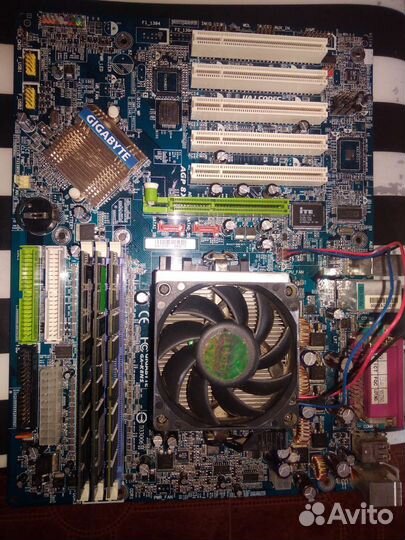 Материнская плата сокет 754 с процессором amd 2800