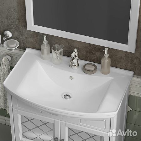 Тумба opadiris Омега 75 бел мат Kirovit Стиль
