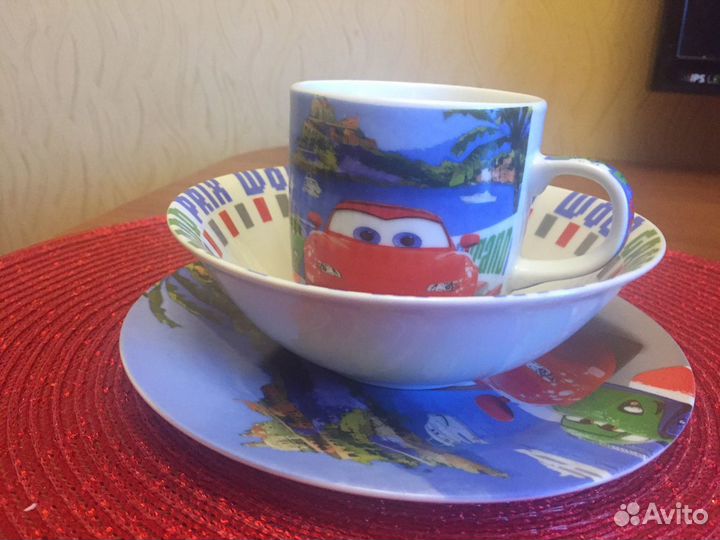 Набор детской посуды «Тачки»