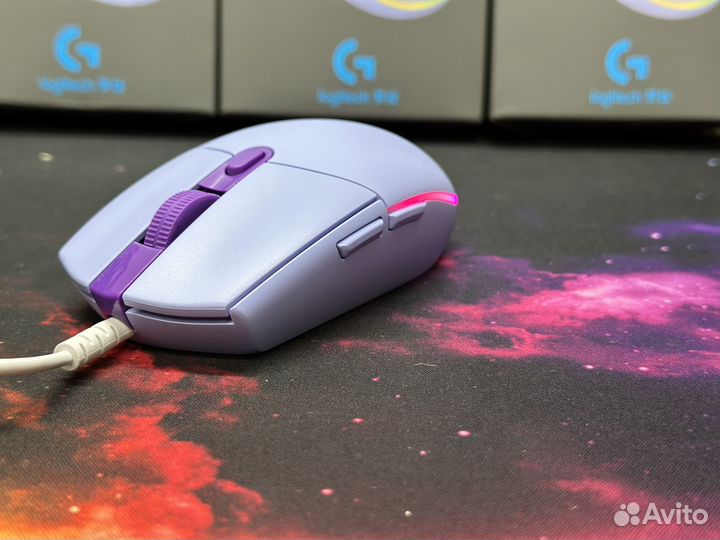 Игровая мышь Logitech G G102 Lightsync, сиреневый