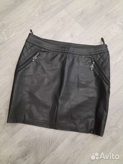 Кожаная юбка