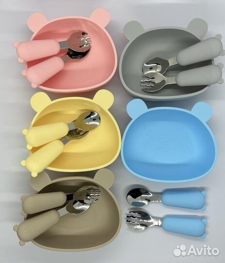 Детская силиконовая посуда