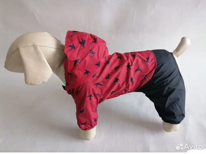 Дождевик из плащевки для собак