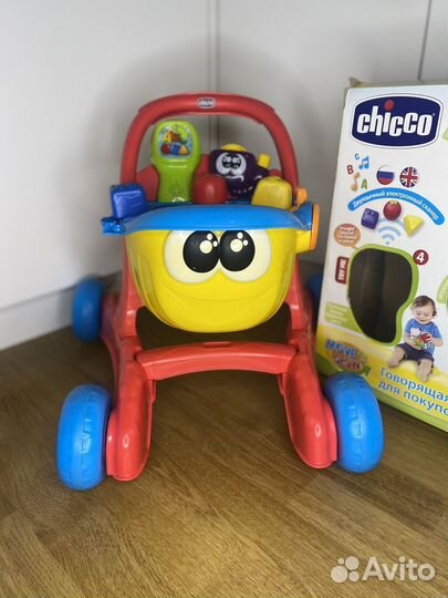 Каталка chicco говорящая тележка