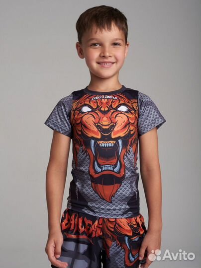 Рашгард детский с коротким рукавом для мма cody LU