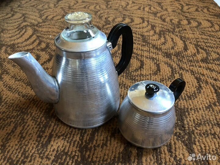Алюминиевый заварочный чайник/кофейник СССР