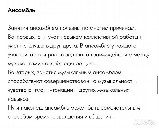 Занятия по флейте, сольфеджио и муз.развитию