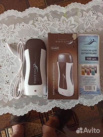 Нагреватель для картриджа + полоски для депиляции