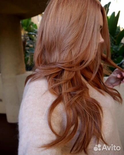 Краска для волос рыжий медный оттенок «Миндаль»