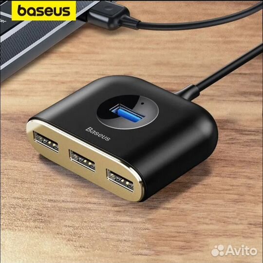 USB концентратор хаб Baseus 4в1