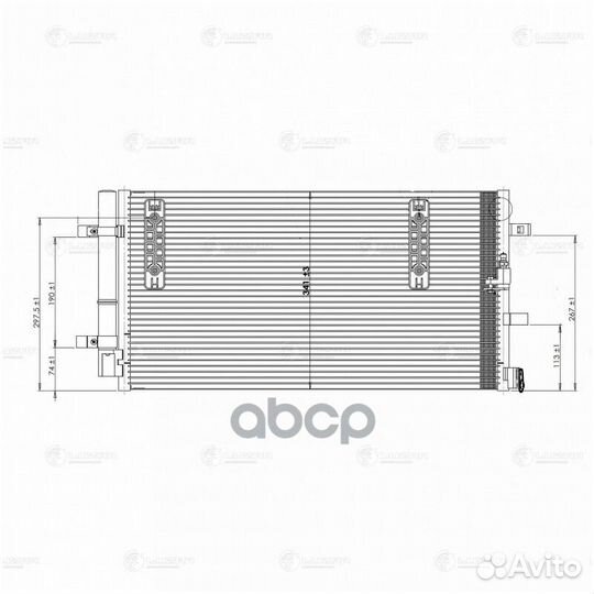 Радиатор кондиц. для а/м Audi A4 (07) /A6 (11) /Q5