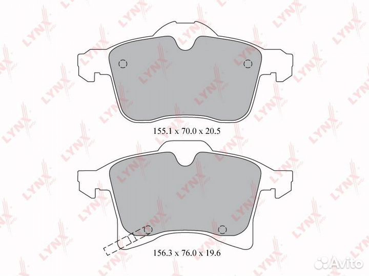 Колодки тормозные дисковые перед