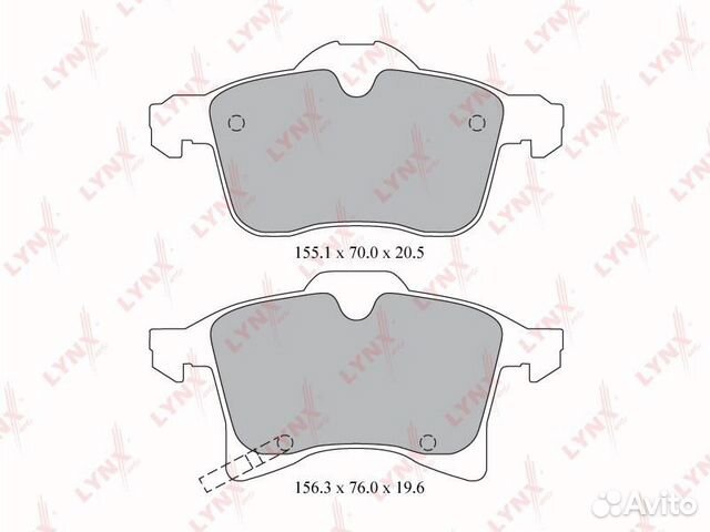 Колодки тормозные дисковые перед