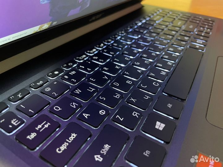 Тонкий свежий игровой ноутбук Acer / Ryzen 5 / IPS