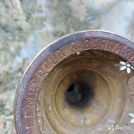 Керосиновая лампа латунь, Бельгия