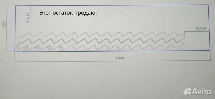 Остаток от листа 10*1500*6000 металла 10мм