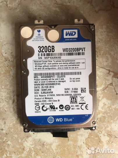 Wd blue 320 gb