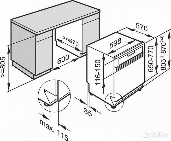 Посудомоечная машина miele g 4910 sci bw