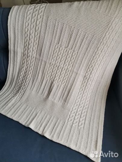 Плед детский вязаный ручная работа