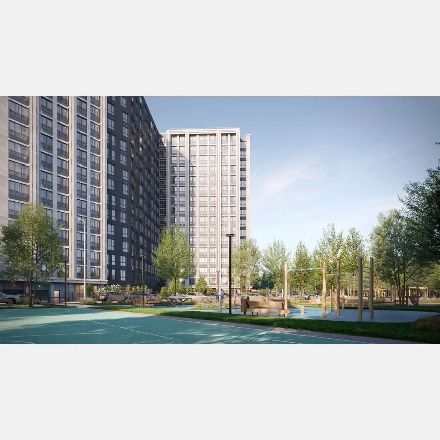 2-к. квартира, 42,6 м², 4/16 эт.