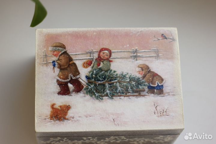 Шкатулка в технике декупаж (в ассортименте)